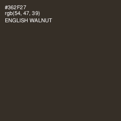 #362F27 - English Walnut Color Image